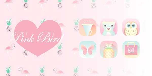 Pink Bird V Launcher Theme screenshot 5