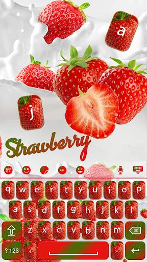 Strawberry Keyboard Theme screenshot 4