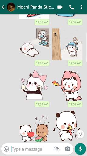 Mochi Panda stickers for WhatsApp🐼WAStickerApps screenshot 3