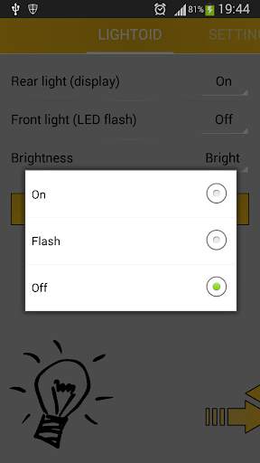 Lightoid, jogging flashlight screenshot 4