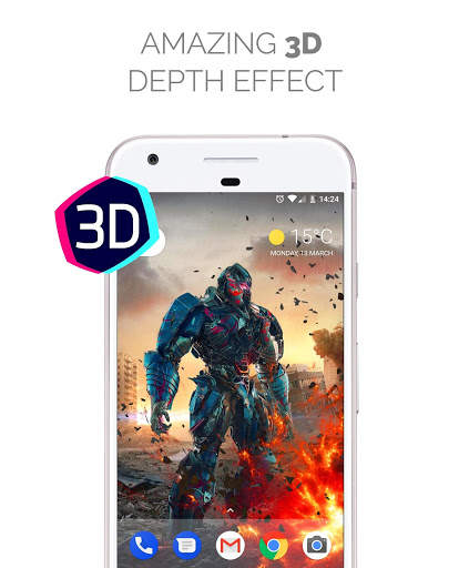 Live Wallpapers Parallax Hologram 4K HD screenshot 1