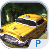 Taxi Driver 3D Cab parking icon