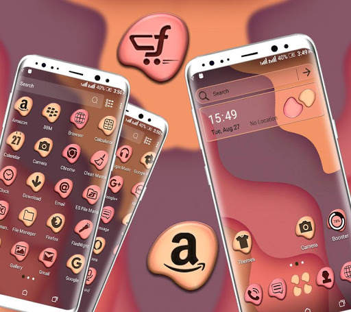 Simple Waves Launcher Theme screenshot 3