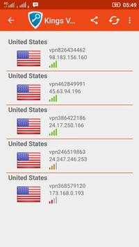 Kings VPN Free скриншот 5