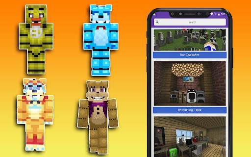 Mod Fnaf - Maps Freddy For Minecraft screenshot 1