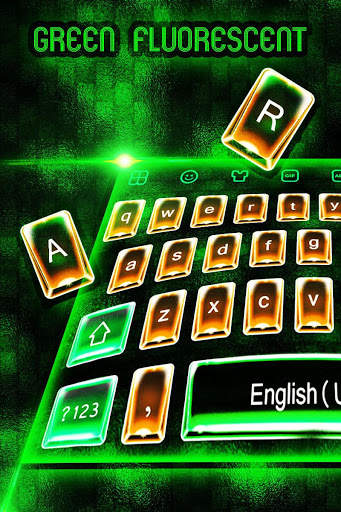 Fluorescent Green Keyboard Theme screenshot 1