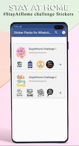 Stay At Home Challenge Sticker - WastickerApp 2021 screenshot 3