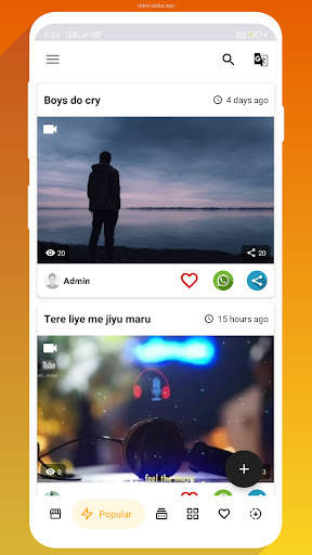 SnakyVideo - Full Screen Status App screenshot 1