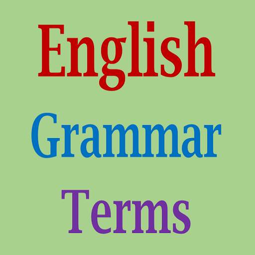 English Grammar Terms 1.0