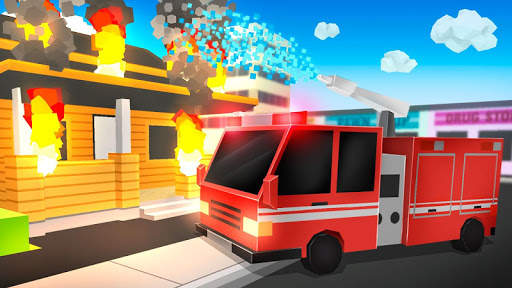 Cube Fire Truck: Firefighter screenshot 1