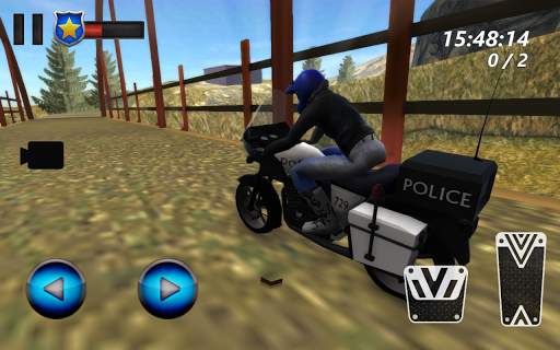 Police Moto Racing: Up Hill 3D screenshot 1