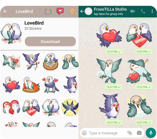 🐦Cute Bird Stickers - WAStickerApps screenshot 2