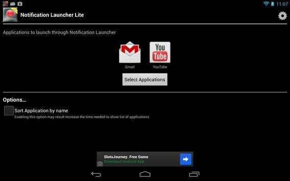 Notification Launcher Lite screenshot 1