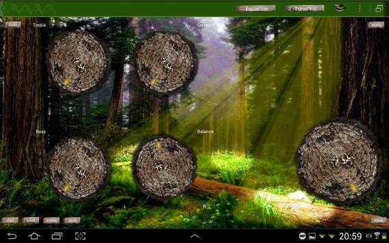 Poweramp Skin Green Jungle скриншот 8