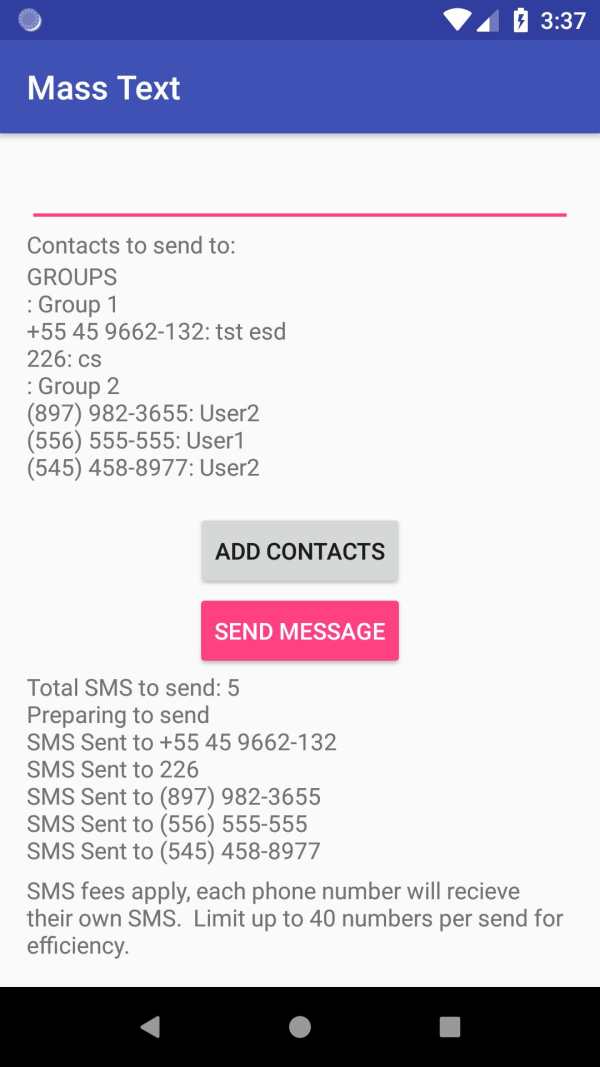 Bulk SMS - Mass Text Messaging screenshot 5
