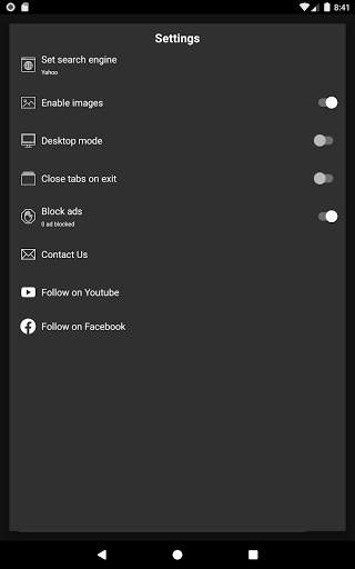 Incognito Private Browser with Adblock screenshot 4