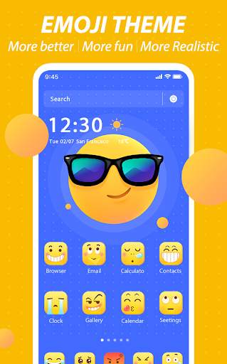 Cute Funny Emoji Themes screenshot 1