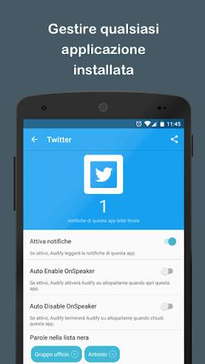 Audify Lettore di notifiche screenshot 6