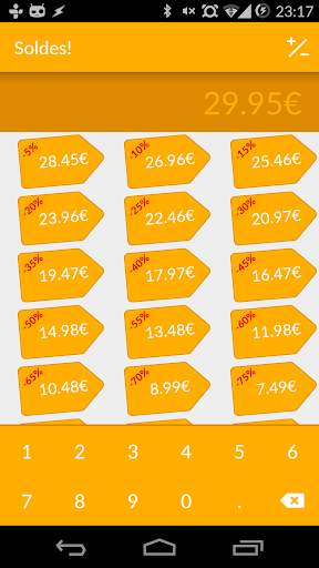 Calculatrice de soldes screenshot 2