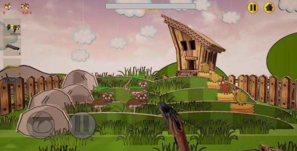 3D Paper Chicken shooter screenshot 8