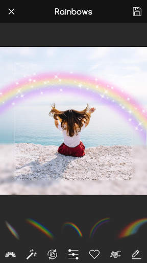 Rainbow Overlay Photo Lab Effect App screenshot 1