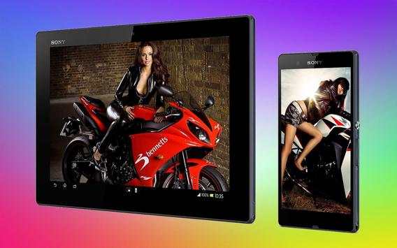 Racing Girl LiveWallpaper स्क्रीनशॉट 11