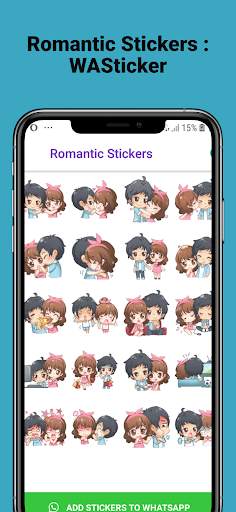 Romantic Stickers : WASticker screenshot 1