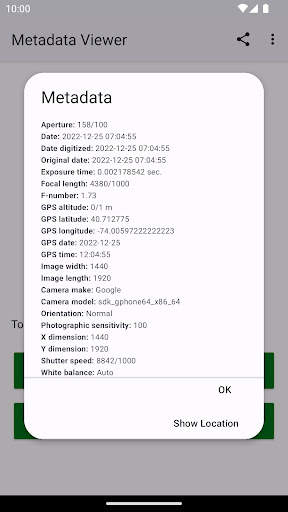Photo Metadata Viewer screenshot 2