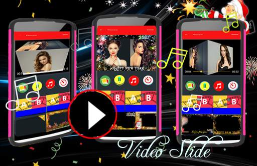 Happy New Year Photo Frames Video Maker With Song screenshot 3