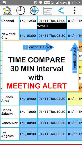 World Time Planner screenshot 2