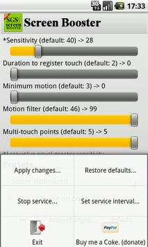 SGS Touchscreen Booster 2 تصوير الشاشة