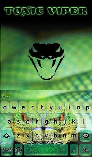 Toxic Viper Animated Keyboard   Live Wallpaper screenshot 2