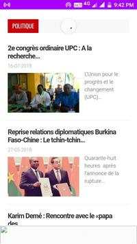 Burkina Faso Daily Newspapers screenshot 1