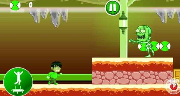 Zombie Ben 10 Run Game screenshot 2