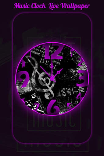 Music Clock Live Wallpaper screenshot 5