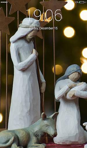 Birth of Jesus Lock Screen 4 تصوير الشاشة