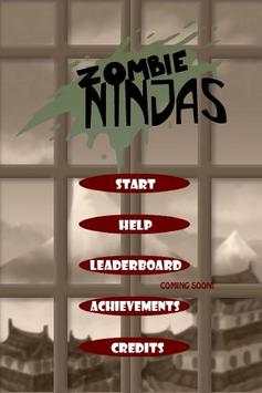 Zombie Ninjas Free screenshot 1