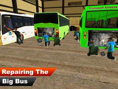 Workshop Mekanik 3D: Garasi Mekanik Bus Sim screenshot 7