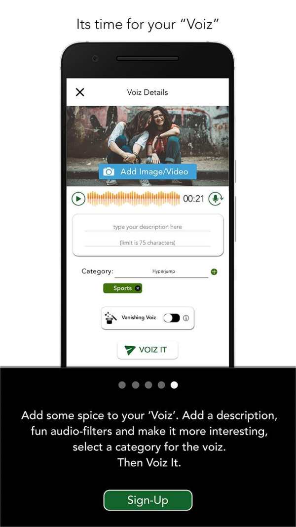 TheVoizApp - "It's time for your Voiz" скриншот 5