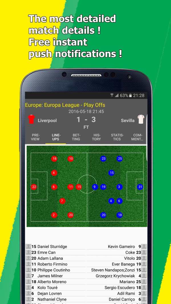 Soccer 724 Live Goal screenshot 4