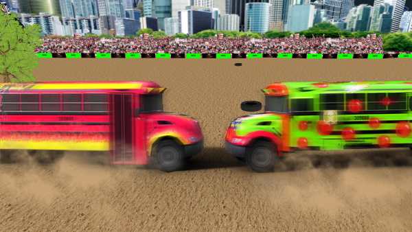 Demolition Derby Bus Racing 3D screenshot 2