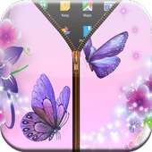 Butterfly Zipper Lock Screen icon