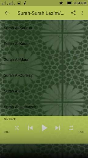 Surah-Surah Lazim/Hafazan screenshot 8