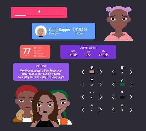 Rapper Simulator - Rap career game, rap life screenshot 1