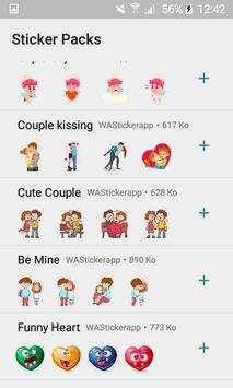 WAStickersapp _ Lovely couple sticker pack screenshot 1