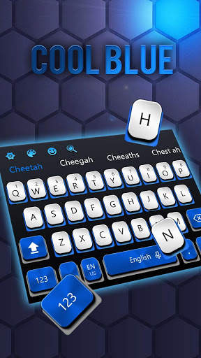cool blue typing fast keyboard screenshot 2