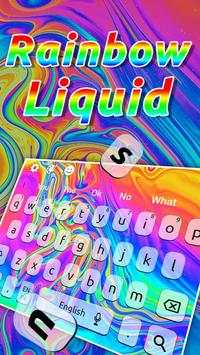 Liquid Rainbow Keyboard Theme screenshot 2