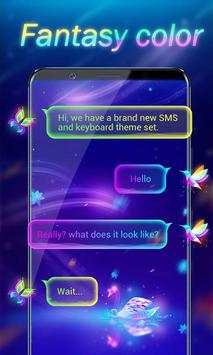 (FREE) GO SMS FANTASY COLOR THEME screenshot 1
