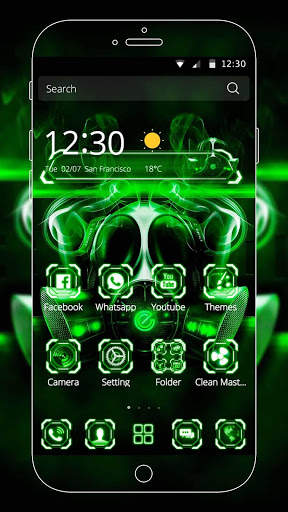 Theme Evil Tech Virus screenshot 3