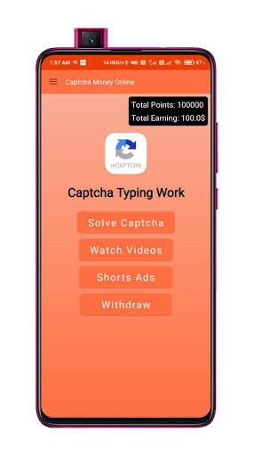 Captcha Money Online - Work From Home स्क्रीनशॉट 1